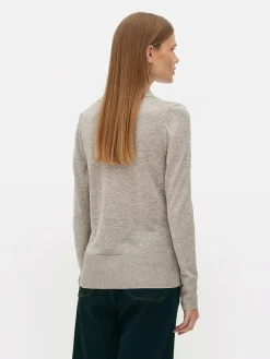 Gebreid Poloshirt Met Lange Mouwen De Edit