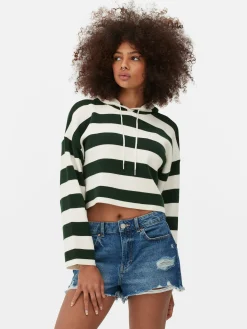 Gebreide Gestreepte Hoodie