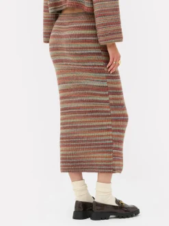 Gebreide Midirok Met Strepen Rita Ora
