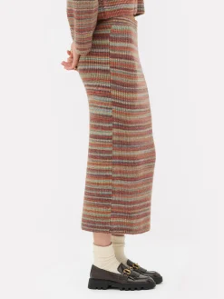 Gebreide Midirok Met Strepen Rita Ora