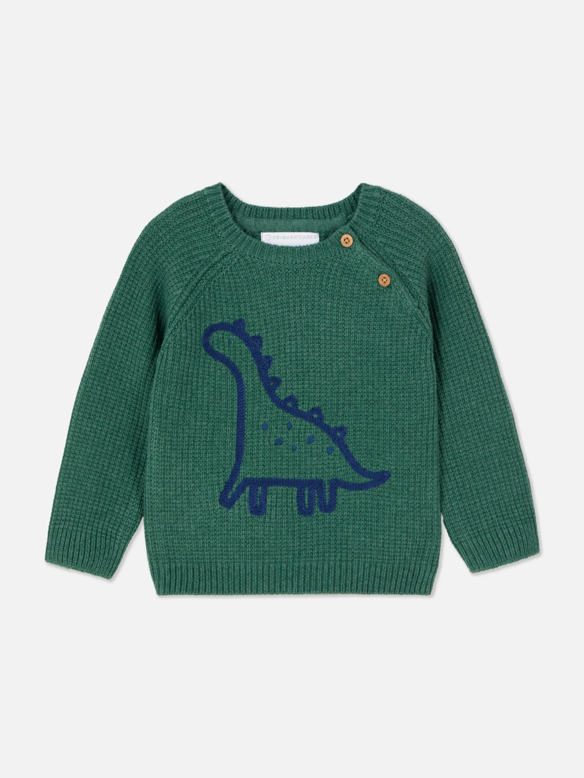 Gebreide Trui Met Dinosaurusprint