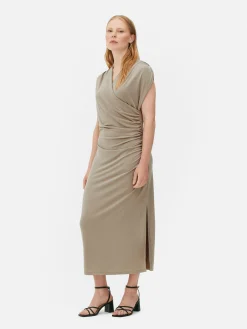 Gedrapeerde Jersey Jurk The Edit