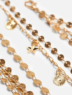 Gelaagde Buikketting Met Bedels