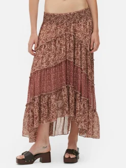 Gelaagde Chiffon Maxirok Rita Ora