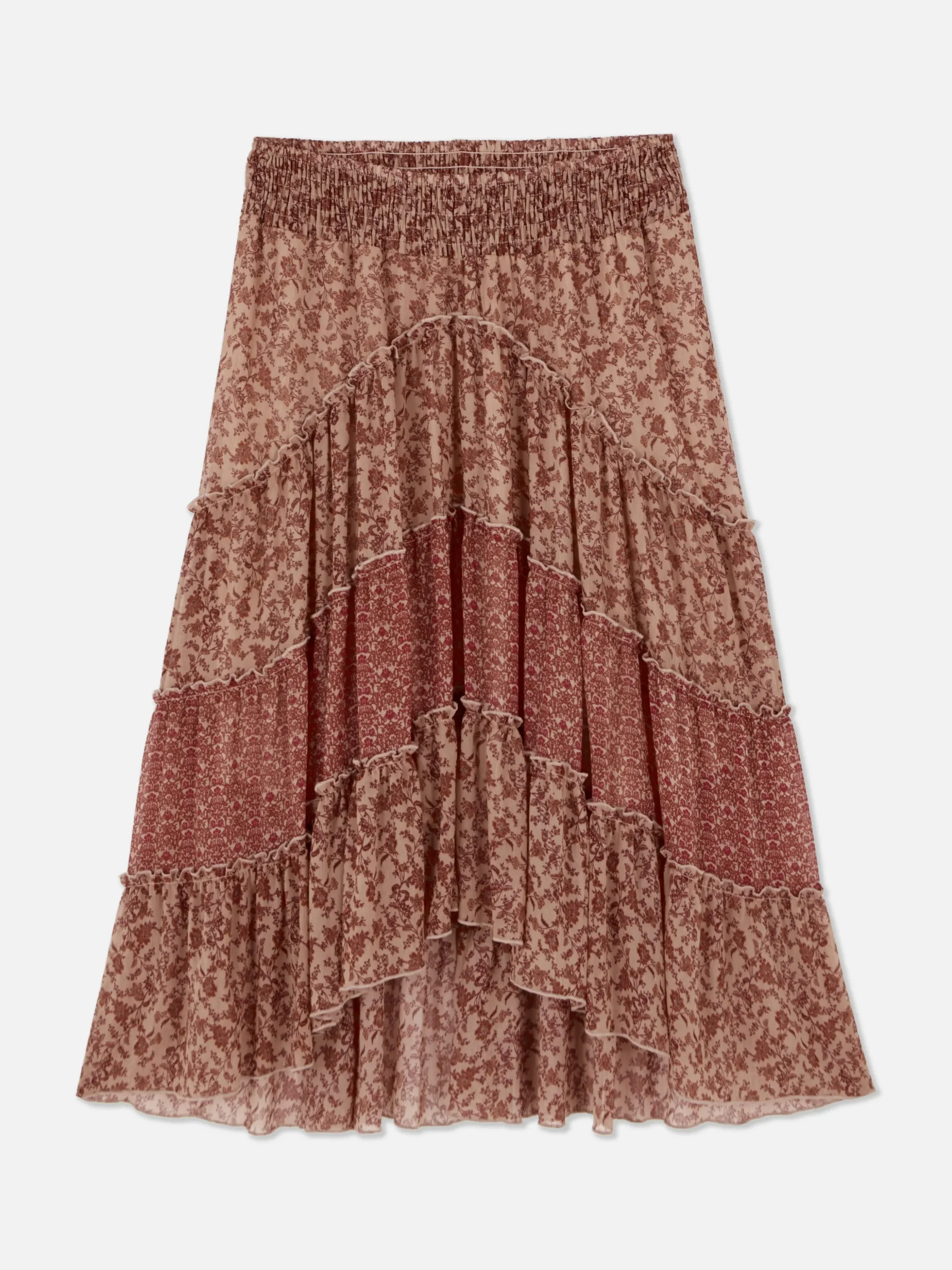 Gelaagde Chiffon Maxirok Rita Ora