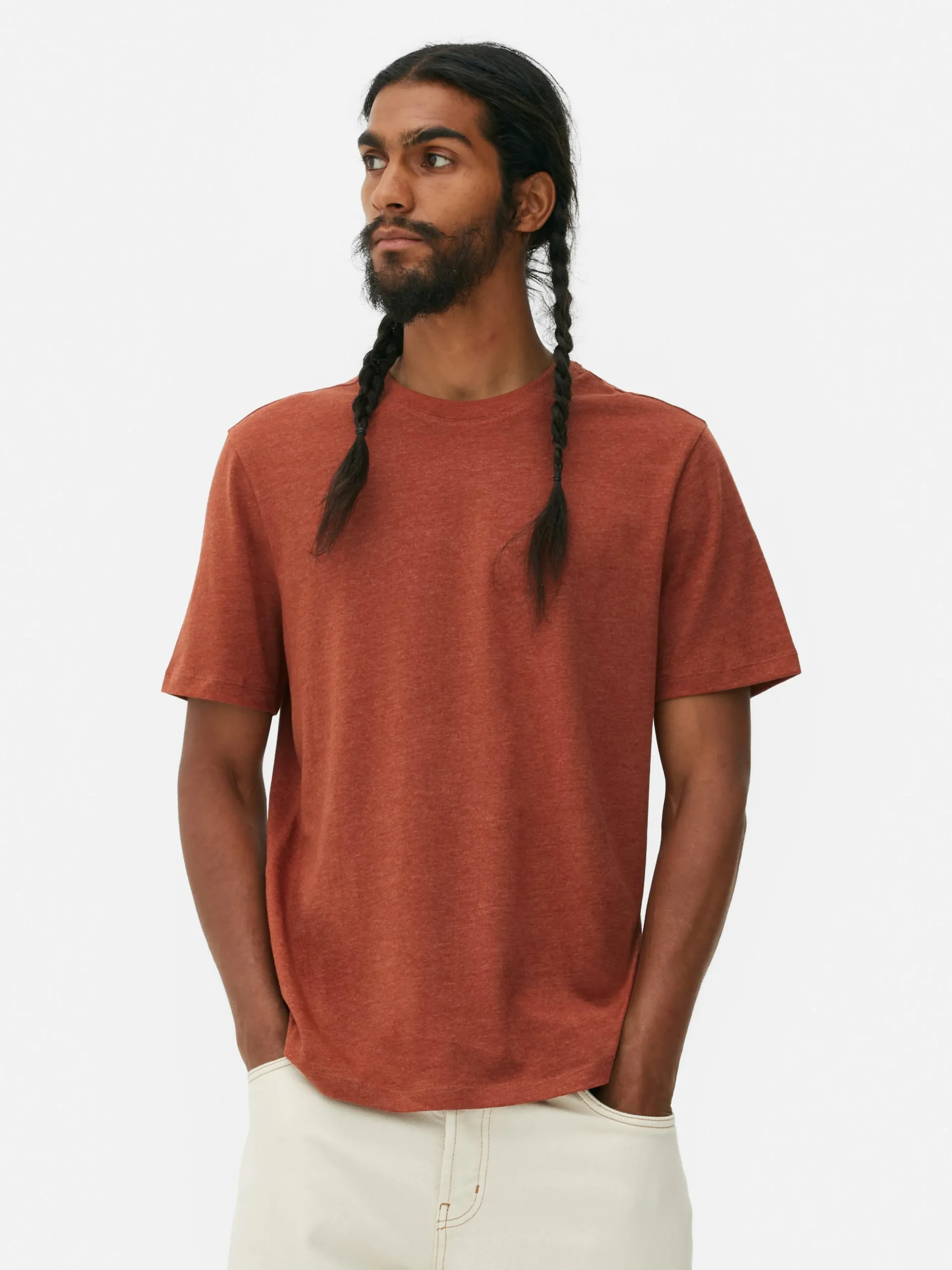 Gemêleerd T-shirt, Regular Fit