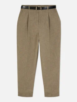 Geplooide Broek Met Riem