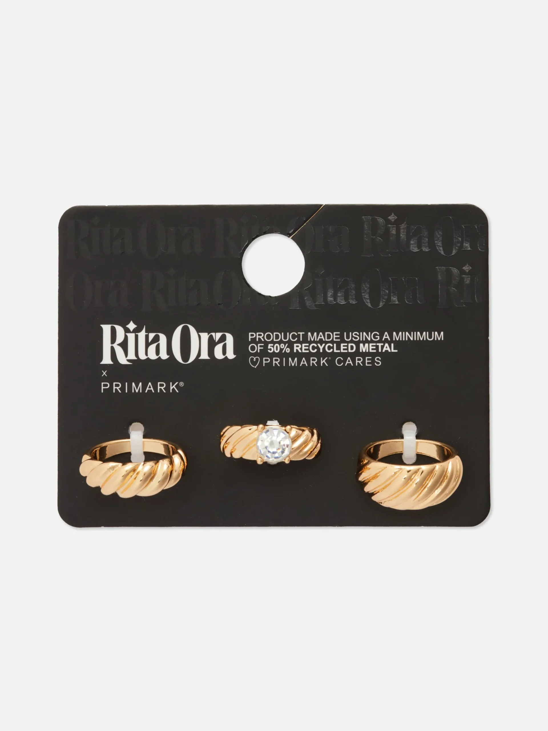 Geribbelde Stapelringen Rita Ora, Set Van 3