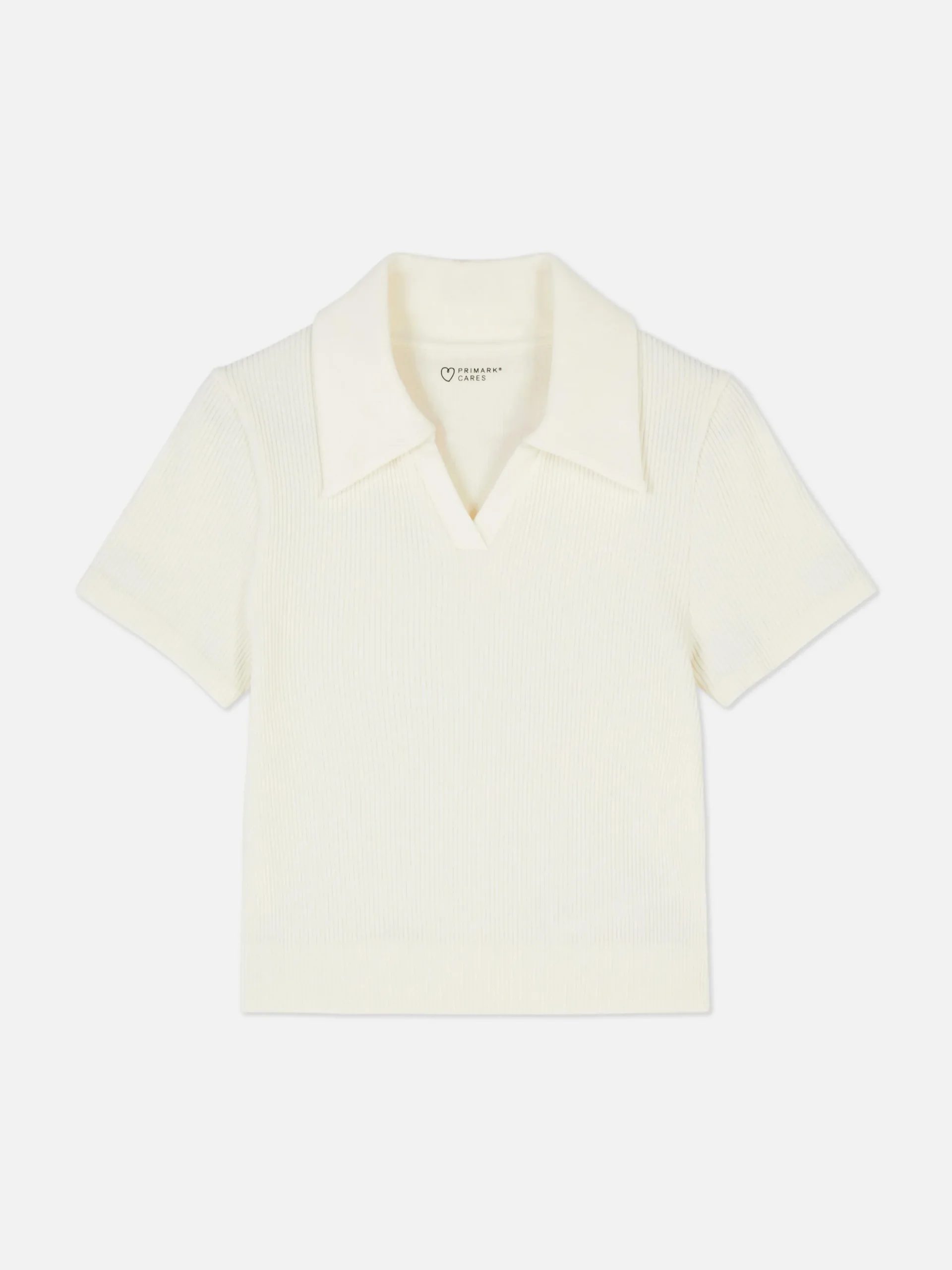 Geribd Poloshirt Met Korte Mouwen