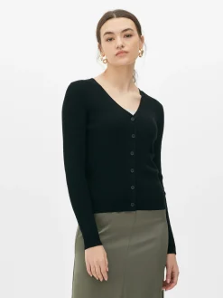 Geribd Vest Met V-hals