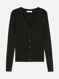 Geribd Vest Met V-hals