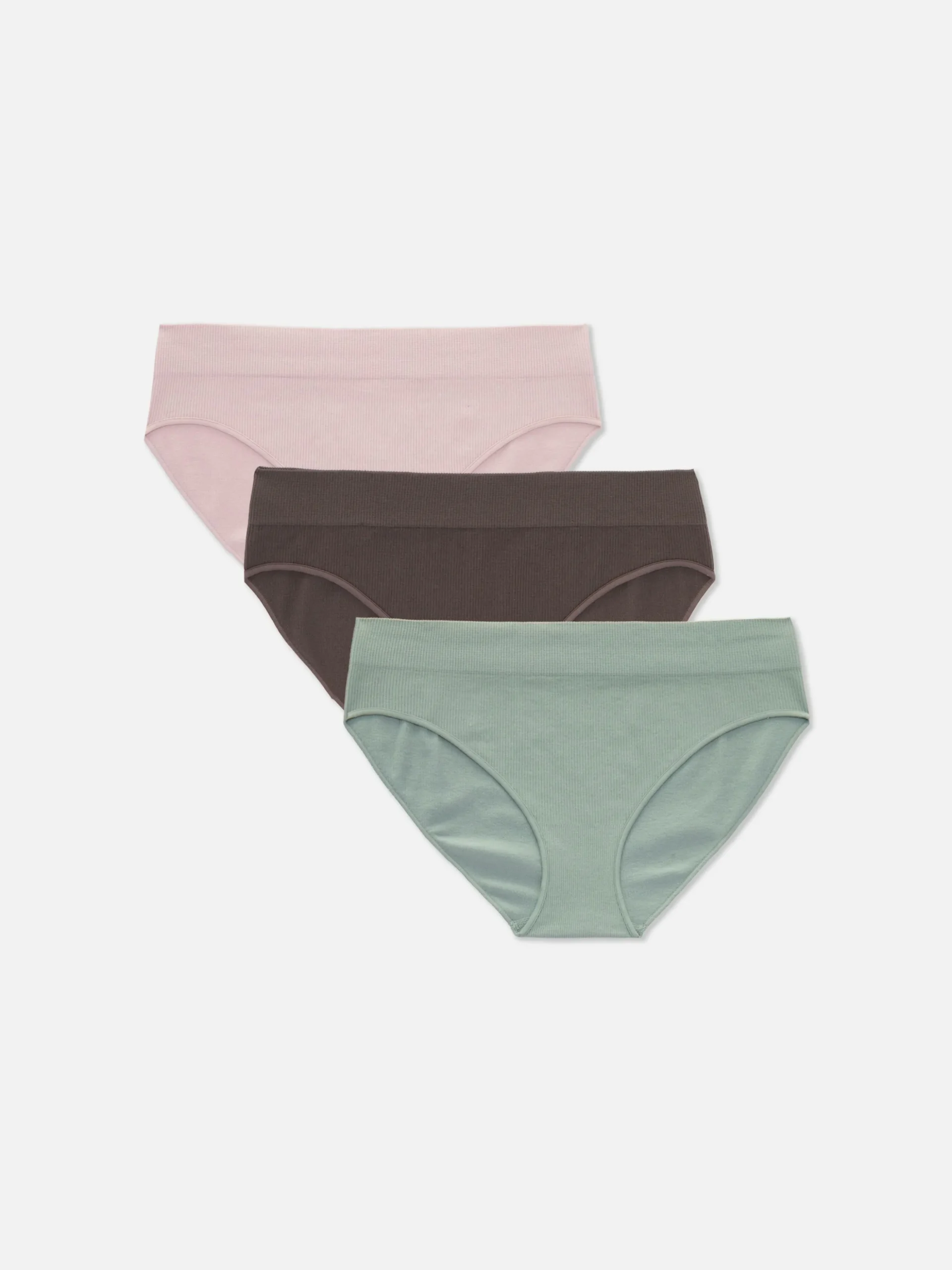 Geribde Naadloze Mini-slip, Set Van 3