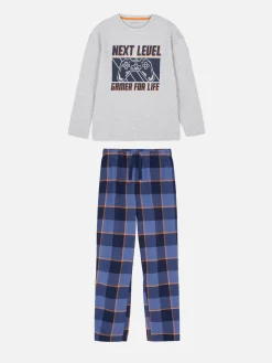 Geruite Gamer-pyjama