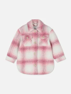 Geruite Shacket Met Knopen
