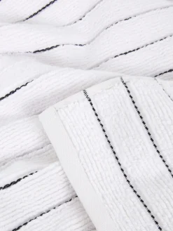 Gestreepte Handdoek Met Textuur