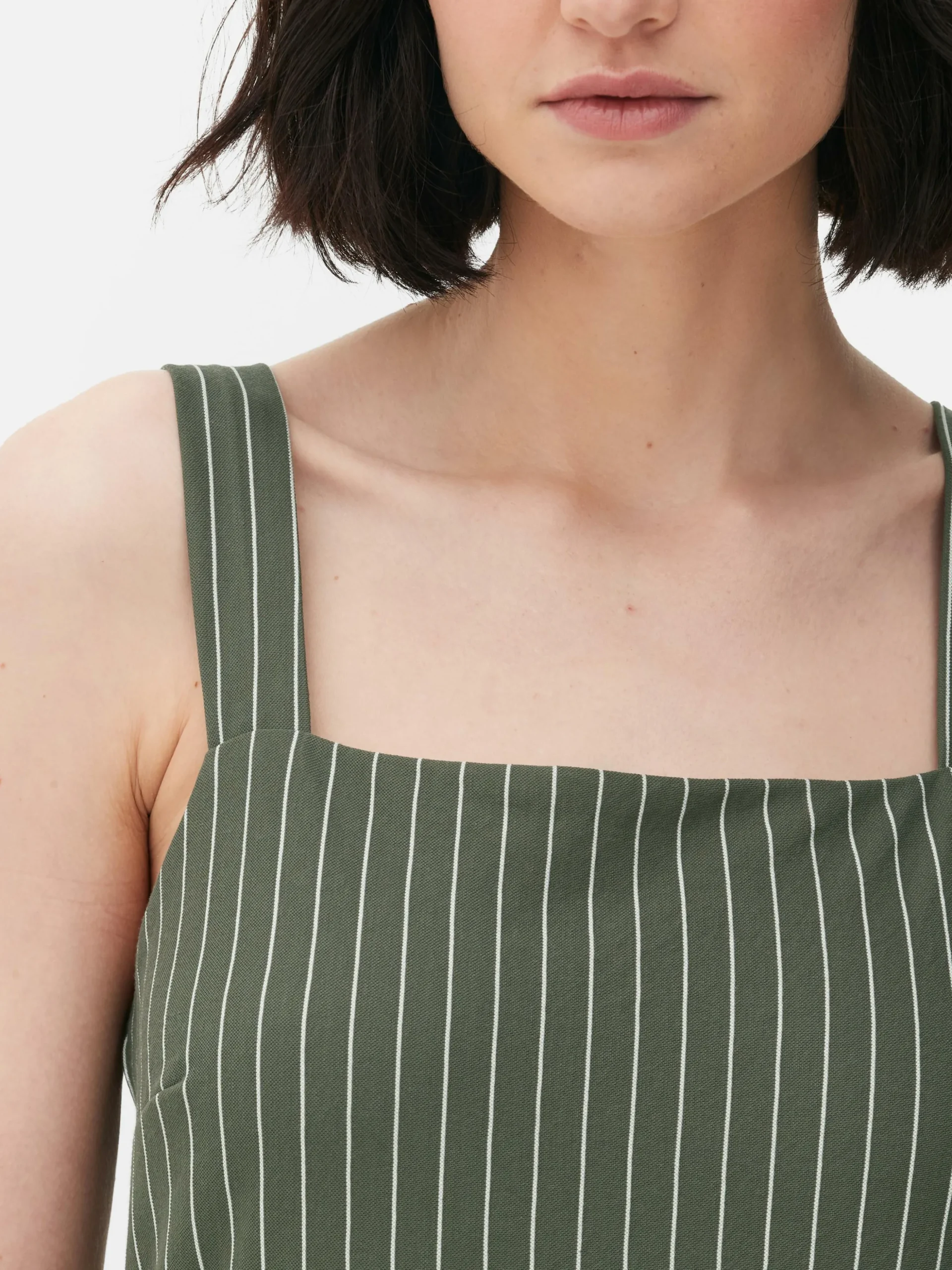Gestreepte Mouwloze Jumpsuit