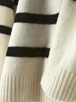 Gestreepte Trui Met Polokraag