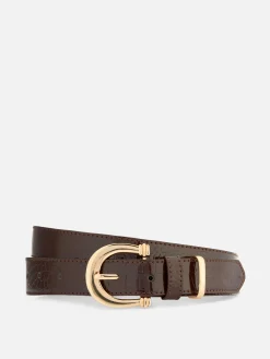 Getextureerde Riem Met Gesp