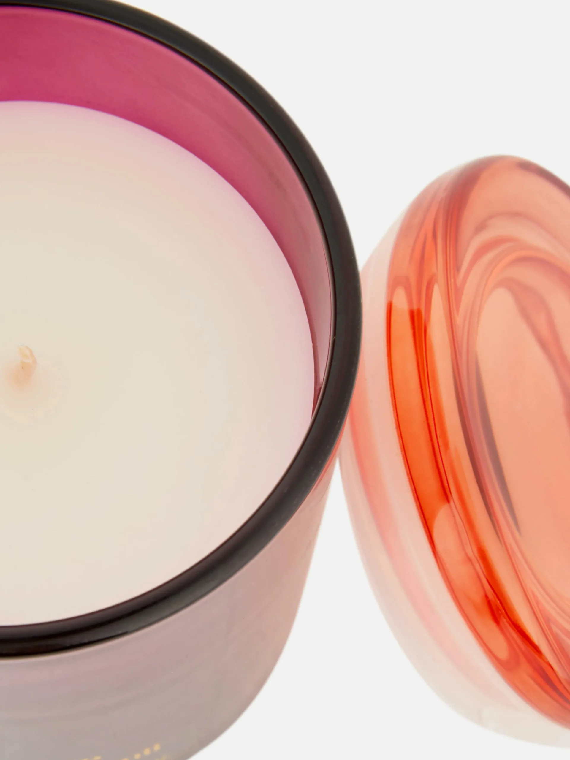 Geurkaars In Gekleurde Glazen Pot