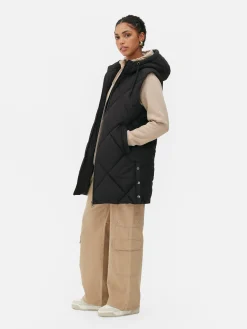 Gewatteerde Bodywarmer Met Capuchon