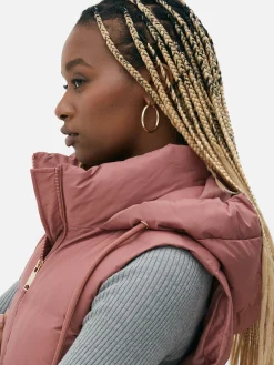 Gewatteerde Bodywarmer Met Capuchon