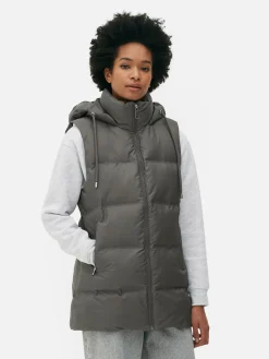 Gewatteerde Bodywarmer Met Capuchon
