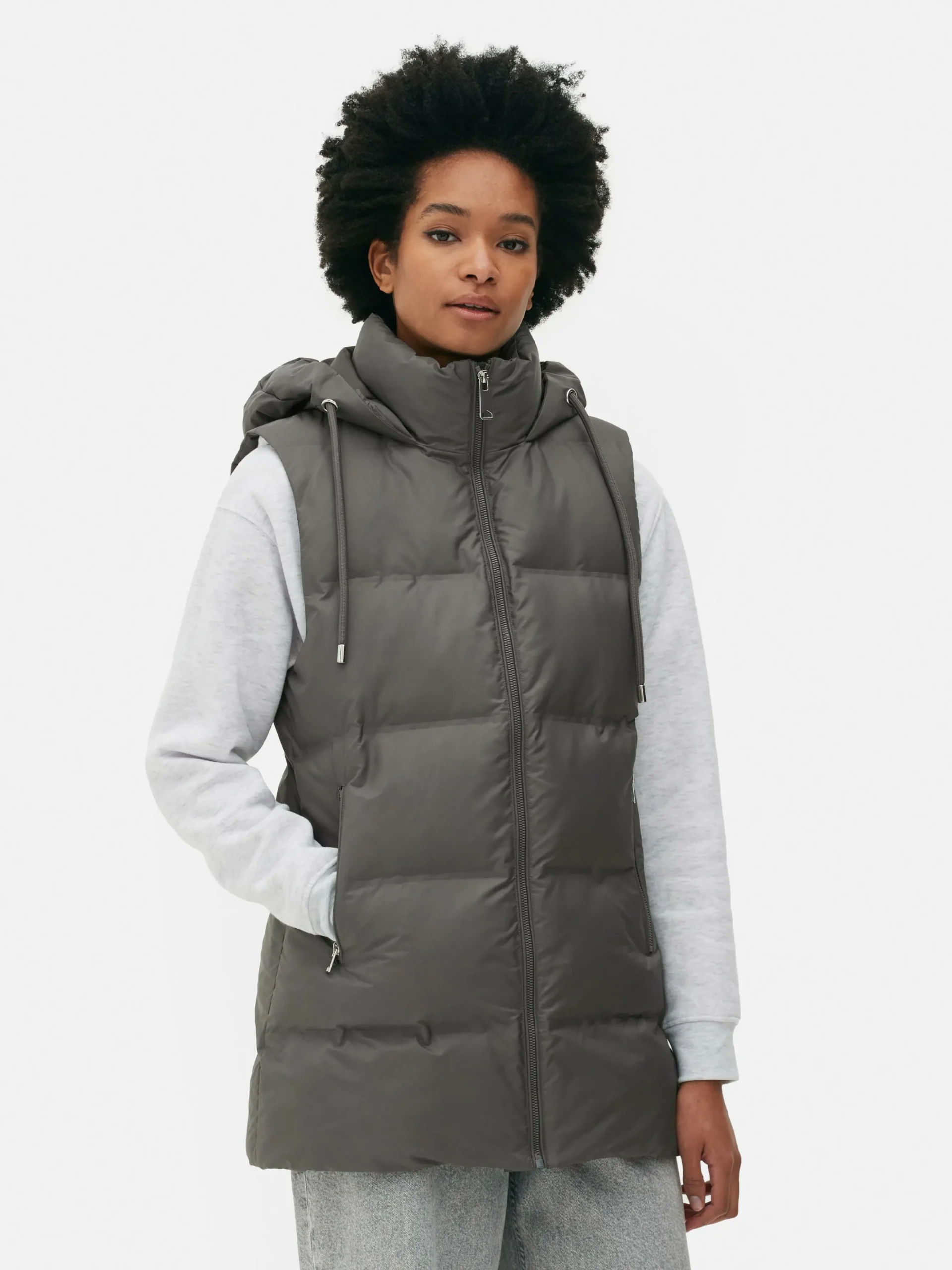 Gewatteerde Bodywarmer Met Capuchon