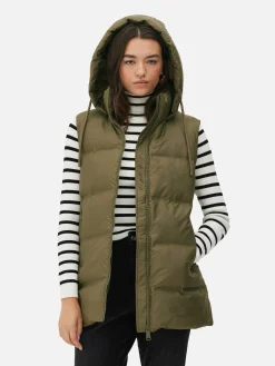 Gewatteerde Bodywarmer Met Capuchon