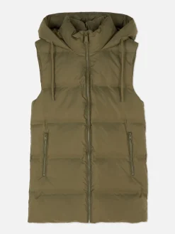 Gewatteerde Bodywarmer Met Capuchon