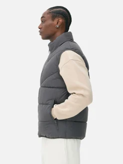 Gewatteerde Bodywarmer Met Zigzagstrepen