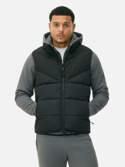 Gewatteerde Bodywarmer Met Zigzagstrepen
