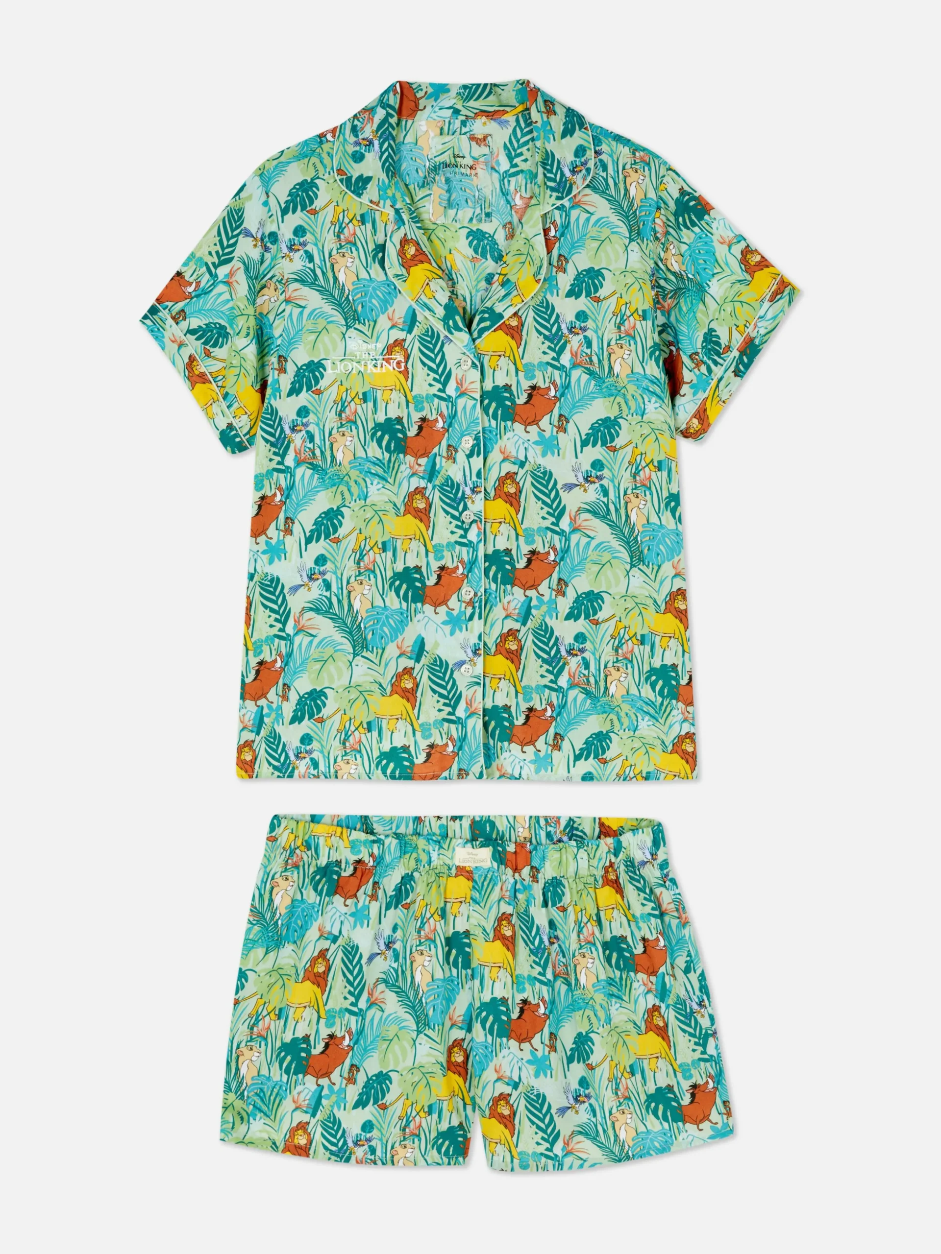 Geweven Pyjama Met Overhemd Met Korte Mouwen Disney's De Leeuwenkoning