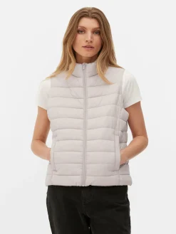 Gilet Met Opstaande Kraag
