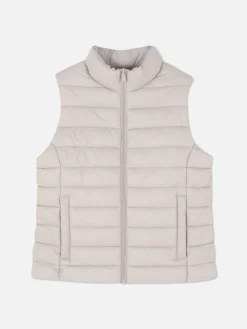Gilet Met Opstaande Kraag