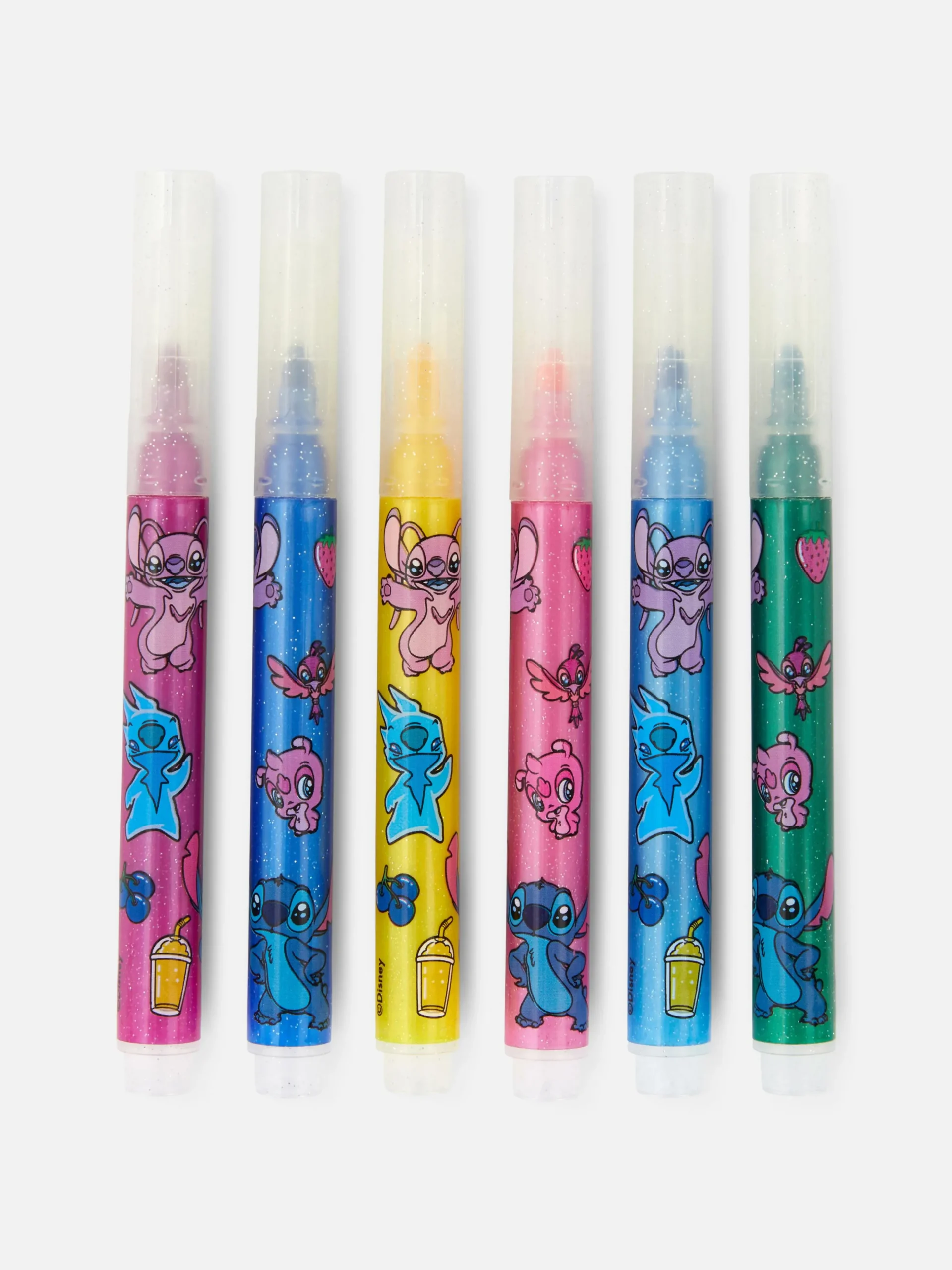 Glittermarkeerstiften Disney's Stitch, Set Van 6