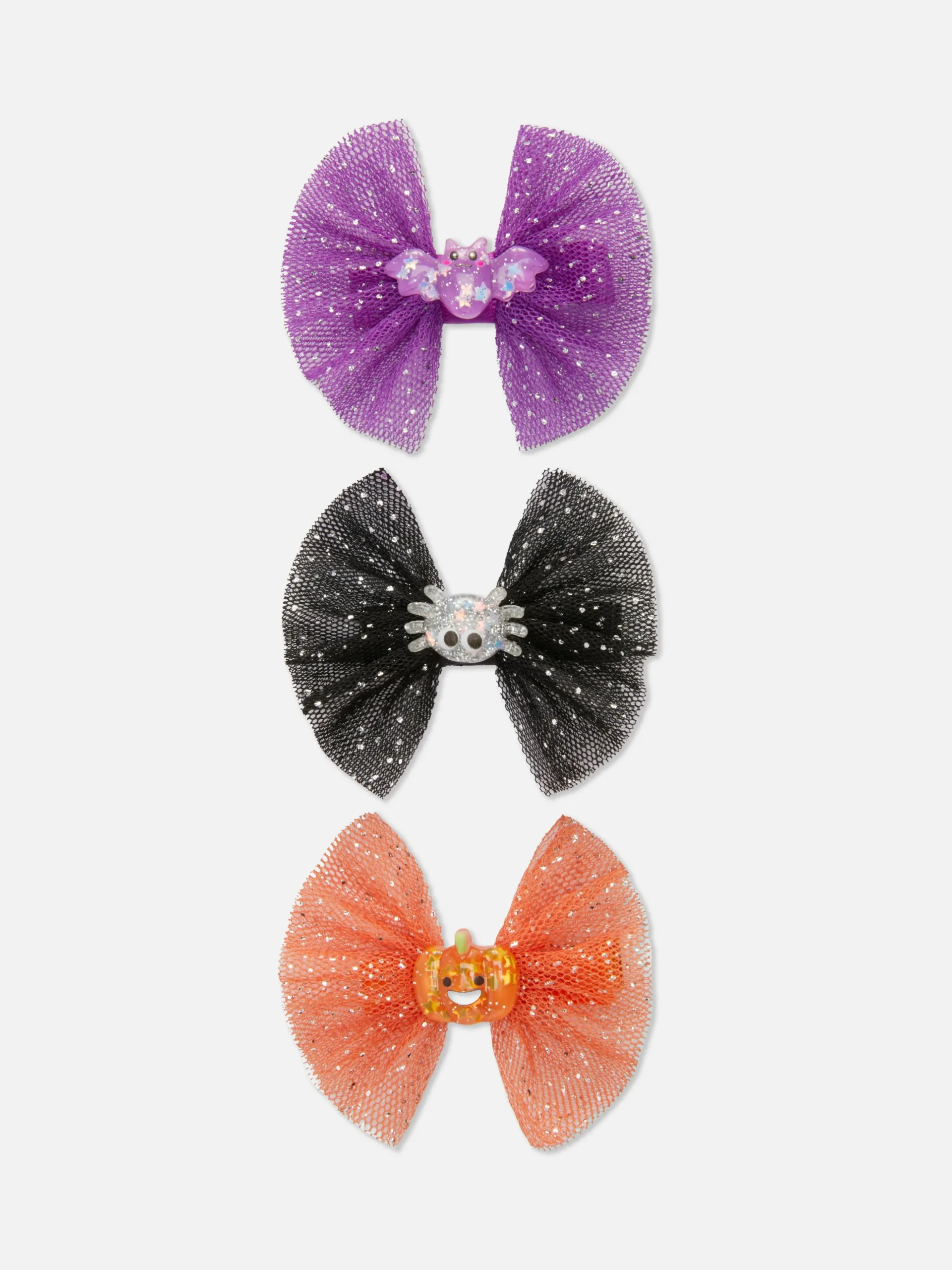 Haarspeldjes Met Glitterstrik Halloween, Set Van 3