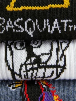 Halfhoge Sokken Basquiat, 3 Paar
