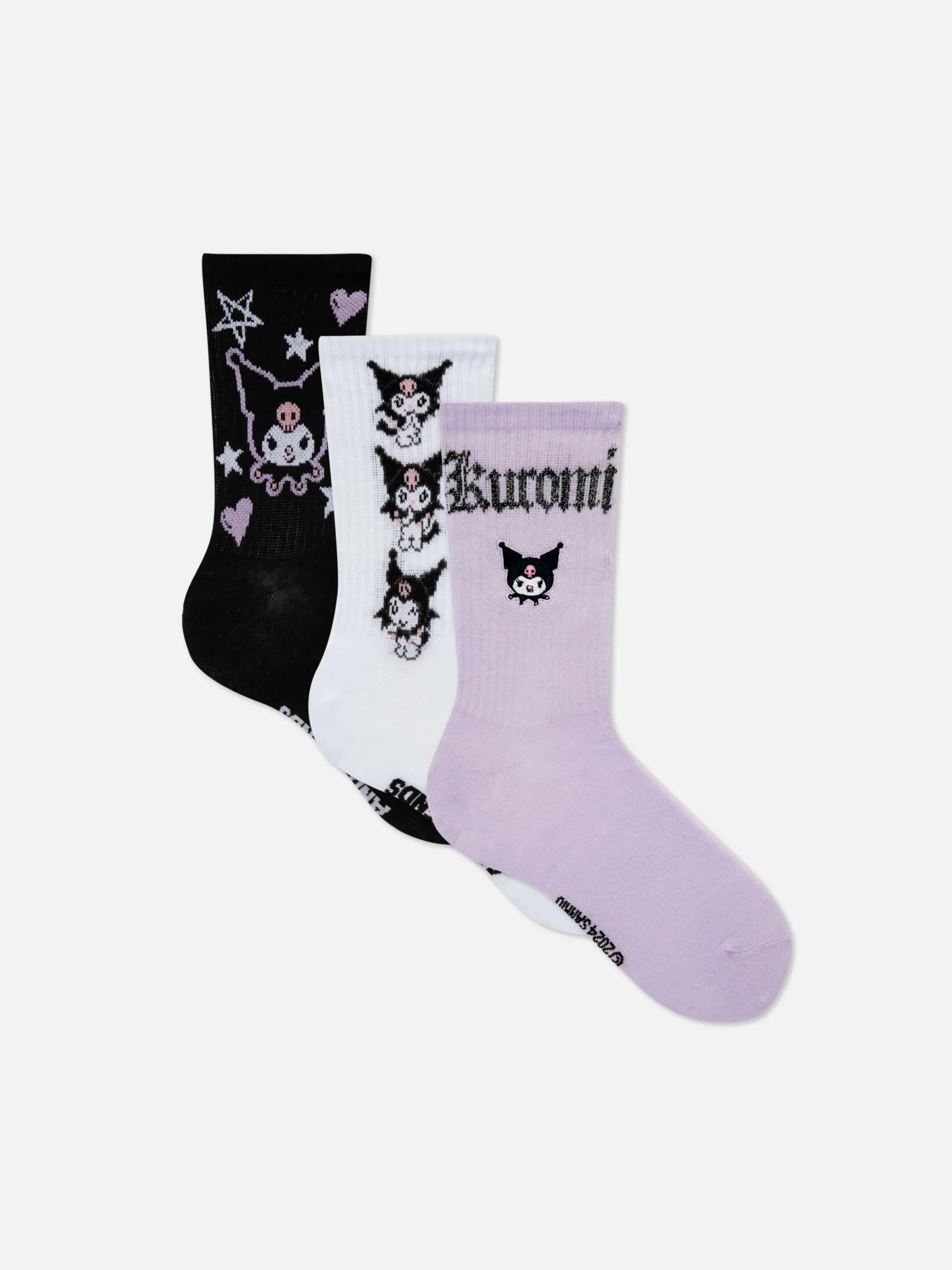 Halfhoge Sokken Hello Kitty Kuromi, 2 Paar