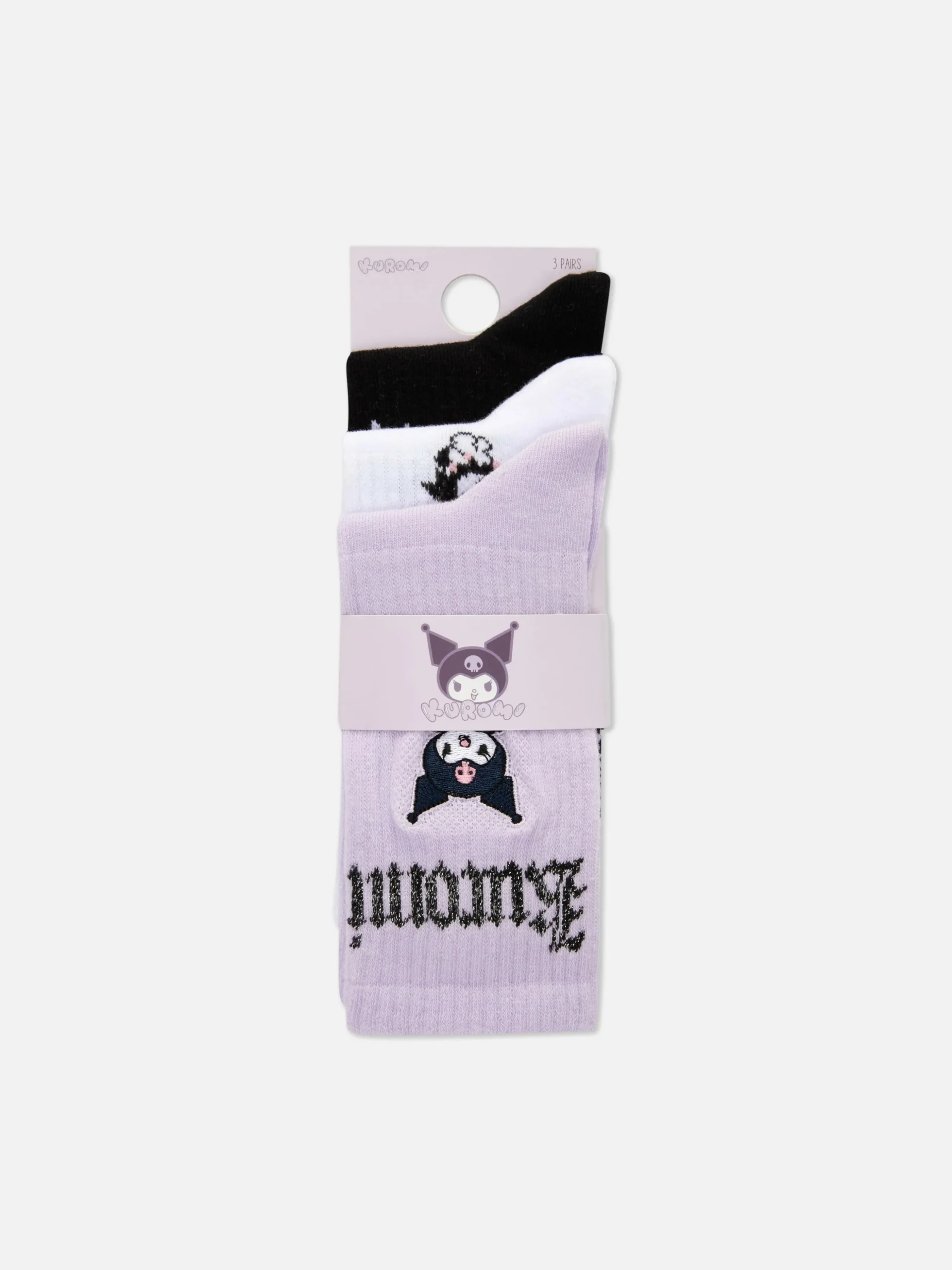 Halfhoge Sokken Hello Kitty Kuromi, 2 Paar