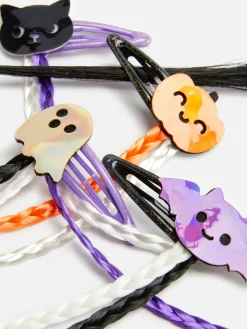 Halloween-haarspeldjes Met Vlecht, Set Van 4