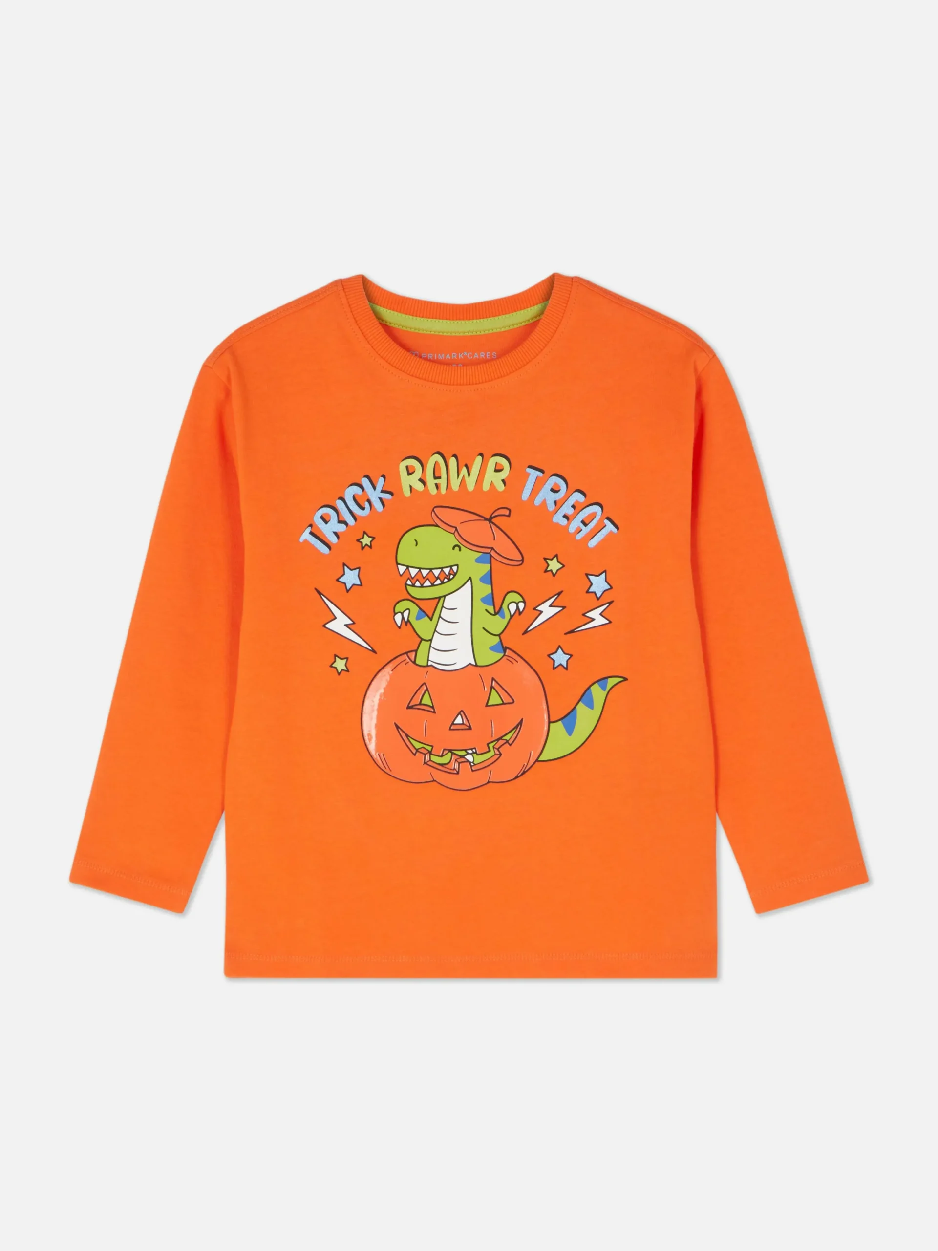 Halloween-T-shirt Dinosaurusprint En Lange Mouwen