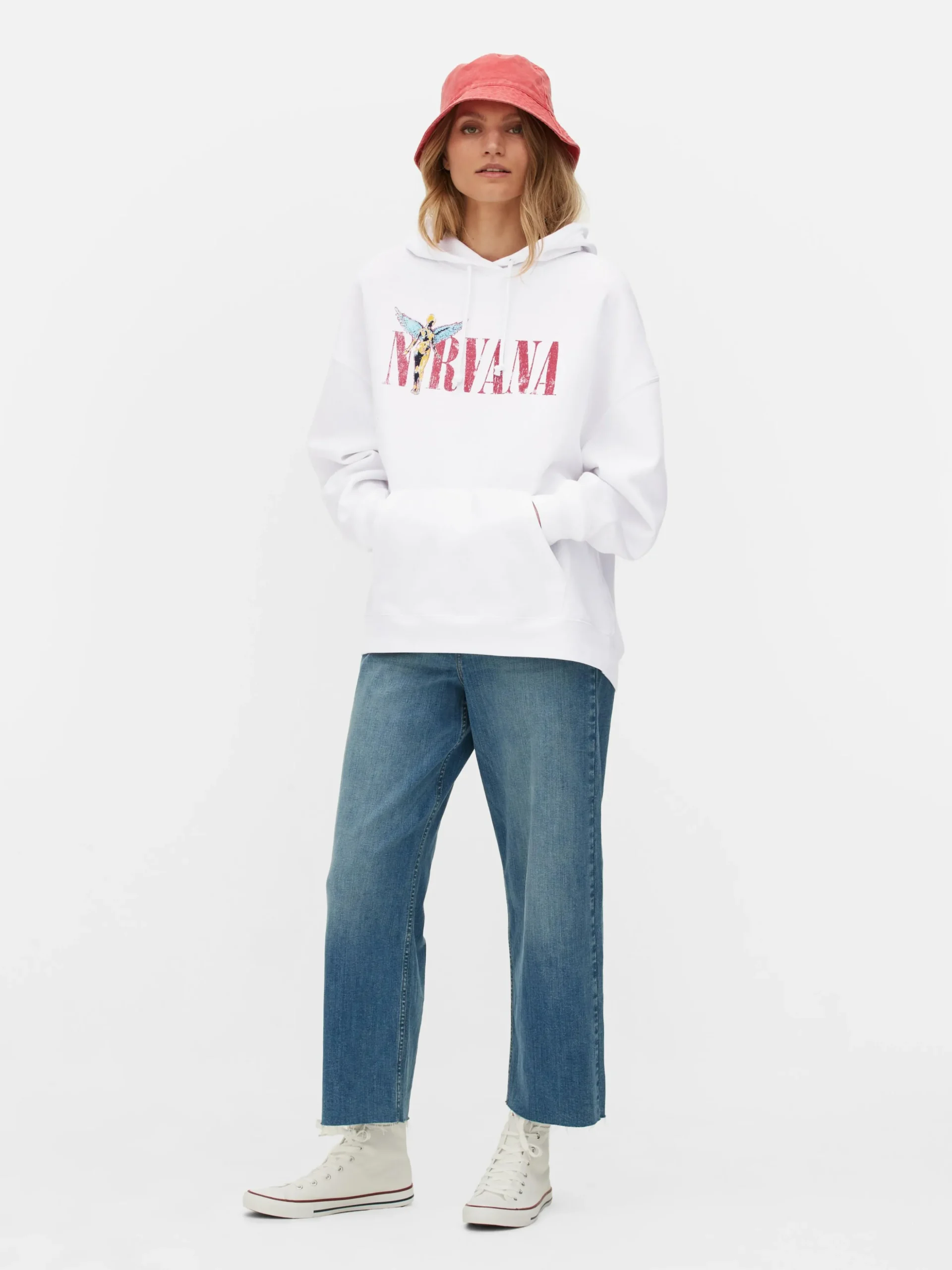 Hoodie Met Print Nirvana