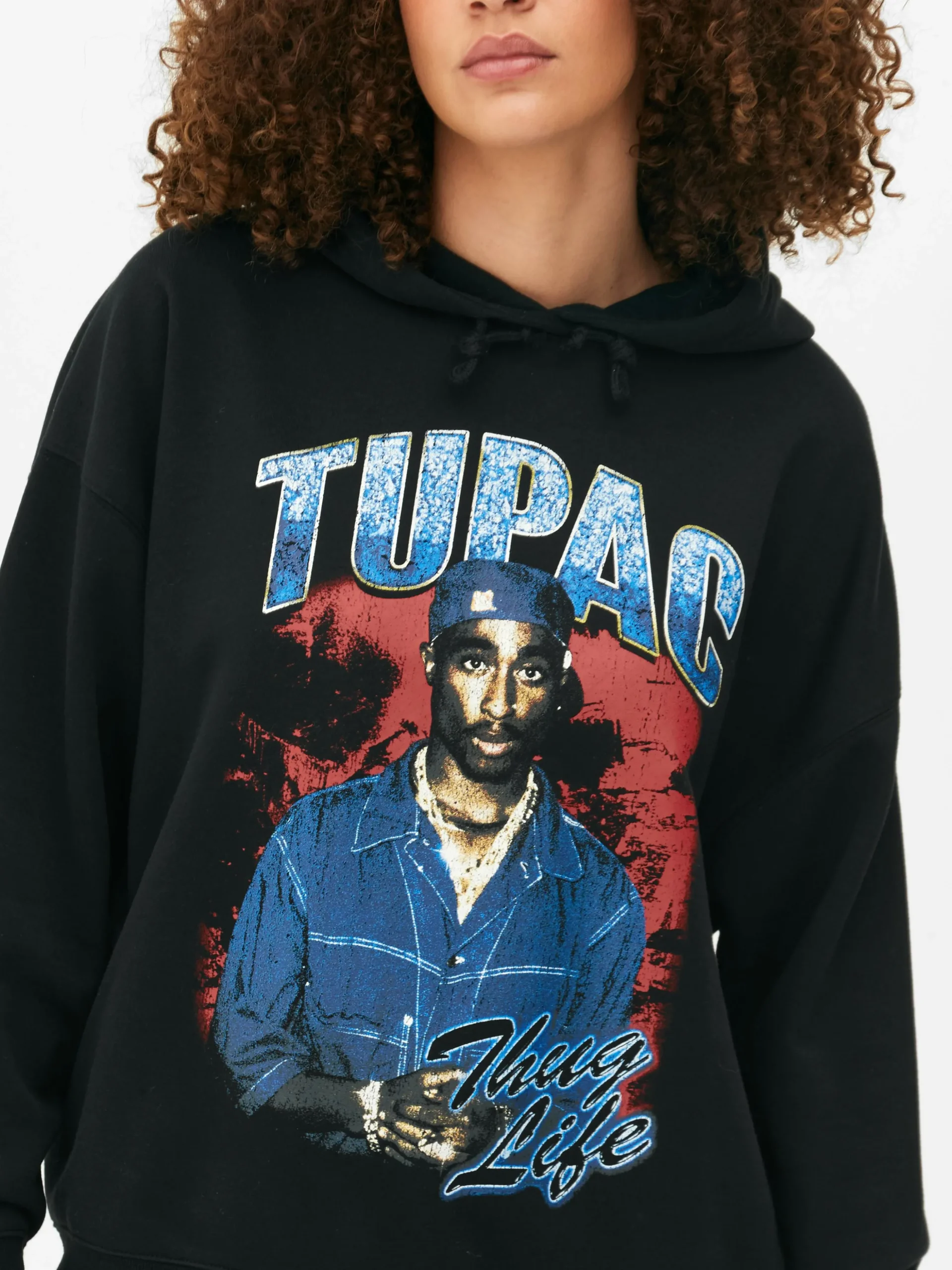 Hoodie Met Print Tupac