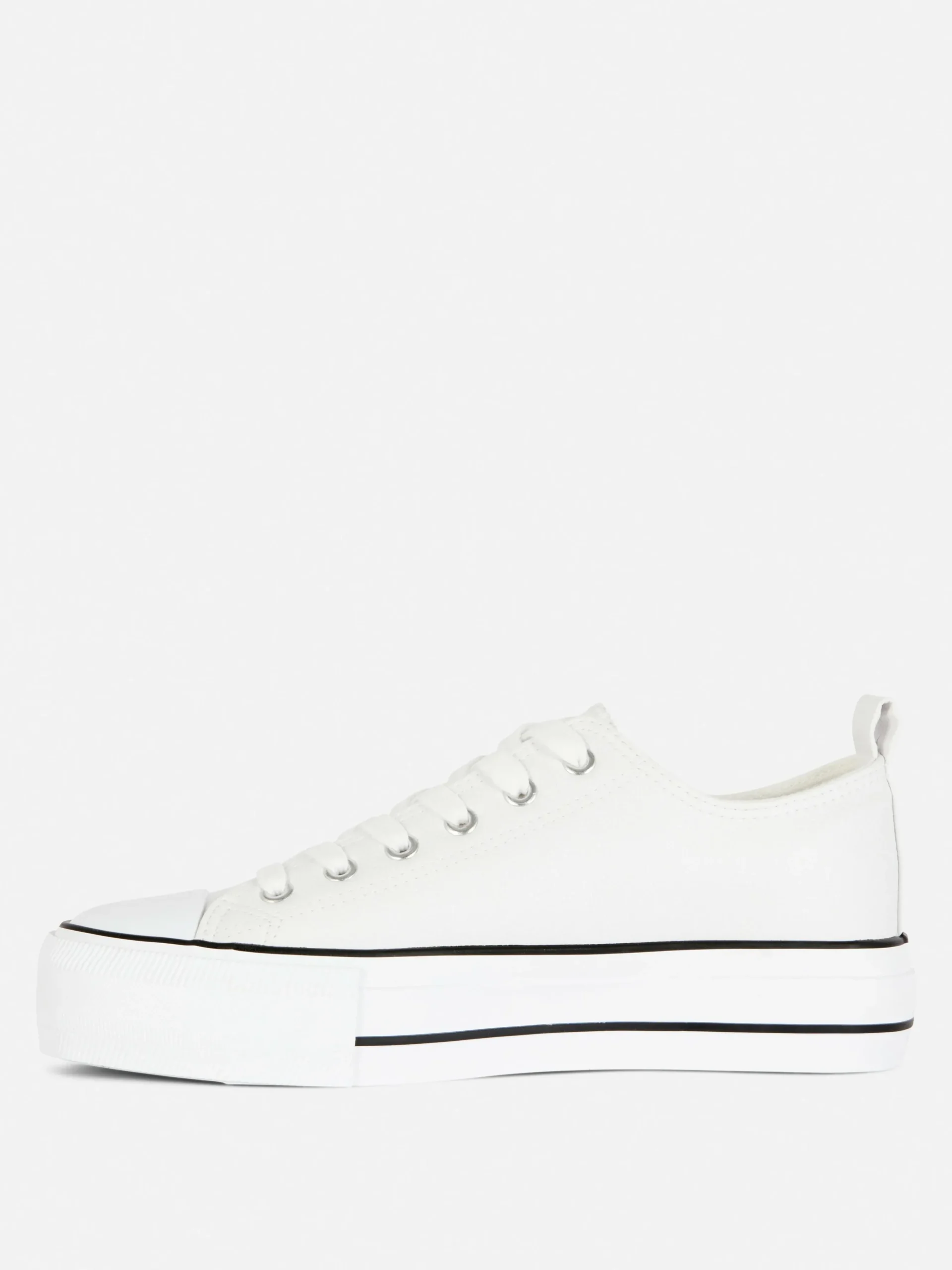 Imitatieleren Lage Sneakers Met Plateauzool