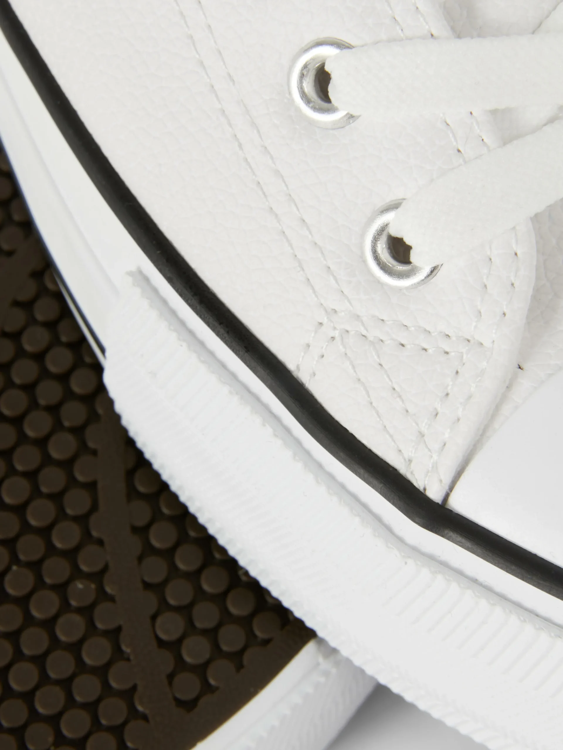 Imitatieleren Lage Sneakers Met Plateauzool