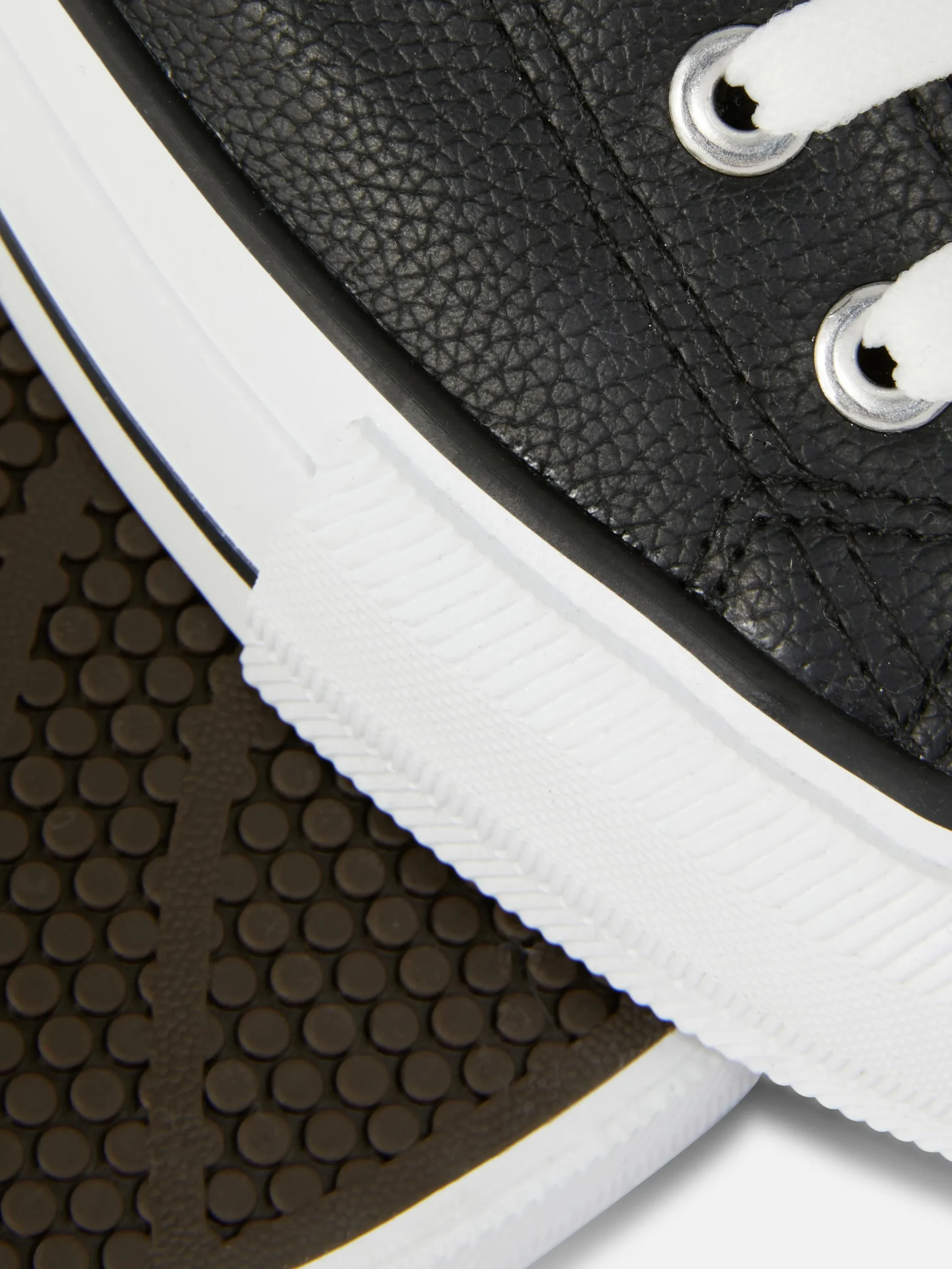 Imitatieleren Lage Sneakers Met Plateauzool
