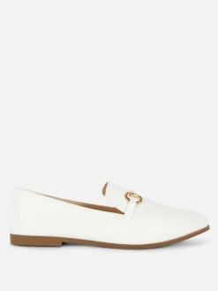 Imitatieleren Loafers Met Paardenbit