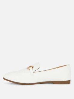 Imitatieleren Loafers Met Paardenbit