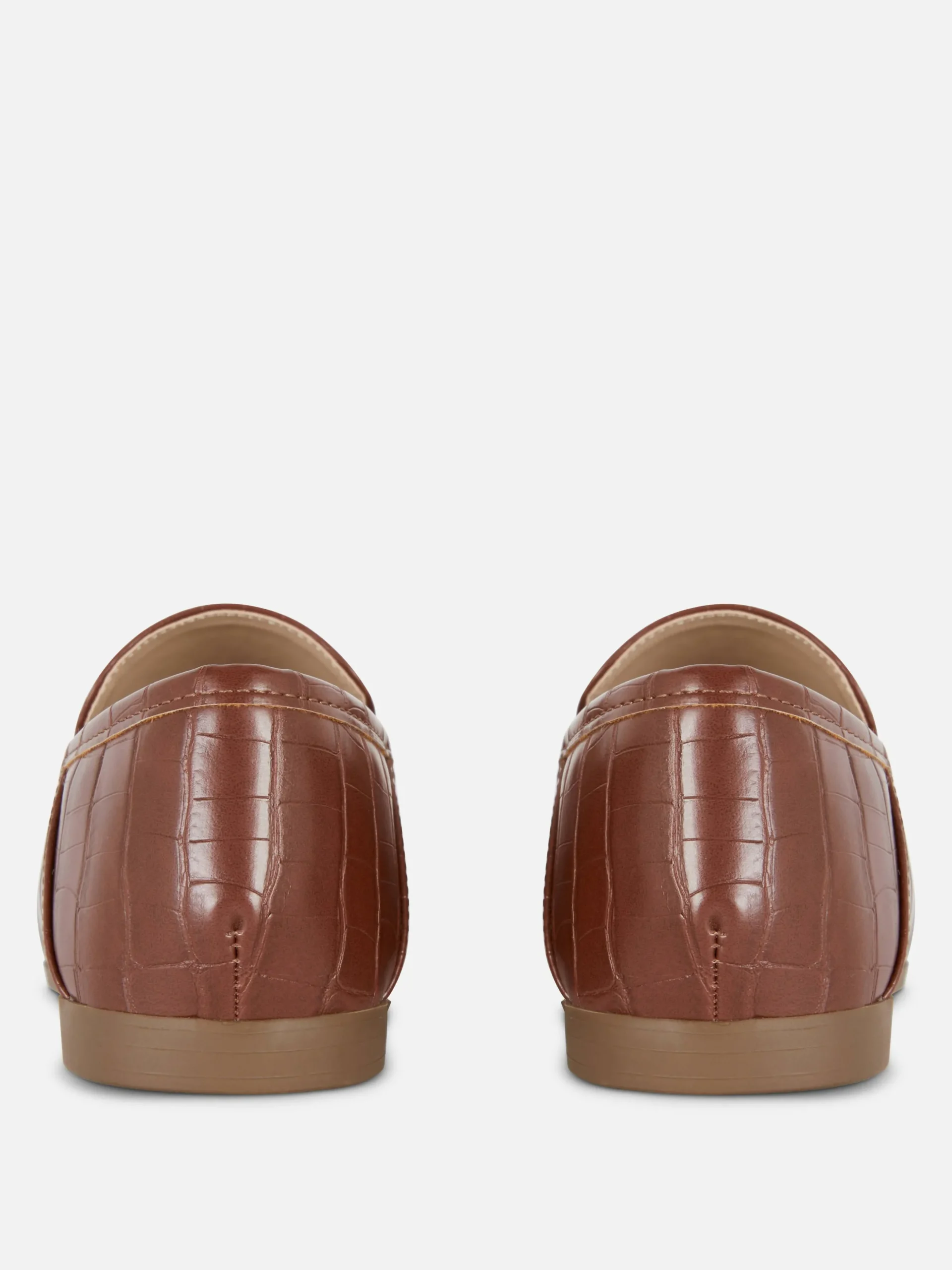 Imitatieleren Loafers Met Paardenbit