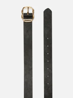 Imitatieleren Riem Met Gedraaide Gesp